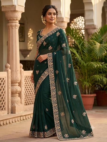 Surakhi chandani surat silk saree